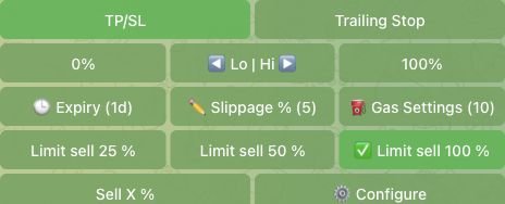 SolTradingBot Ethereum Telegram sell limit controls with TP/SL, trailing stop and percentage exits